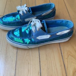 Sperry Topsider Sequin Boatshoes